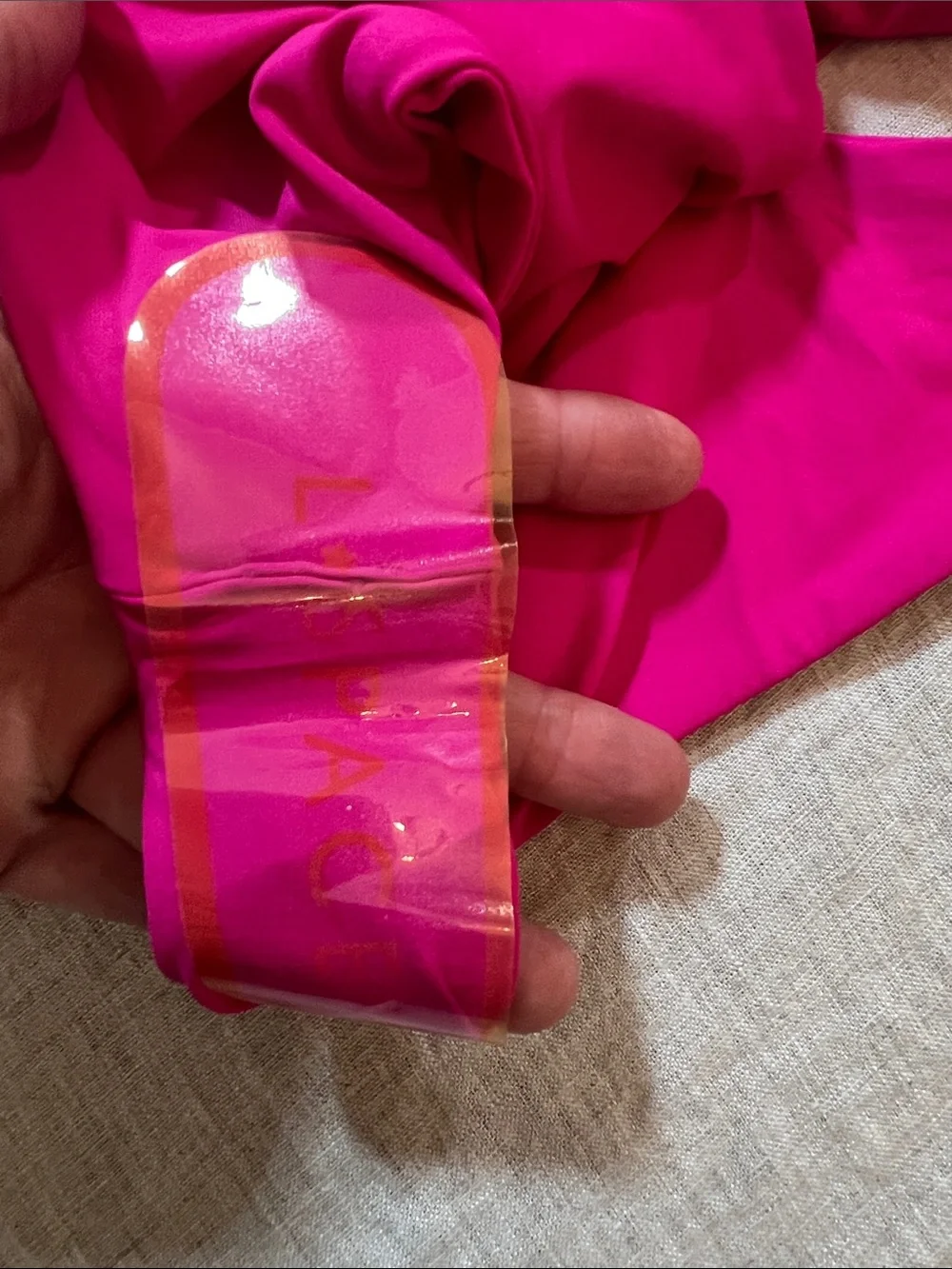 l*space Cabana Bitsy Hot Pink Bikini Bottom. Size L. NWT